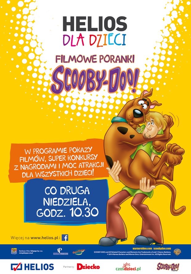Poranki filmowe ze Scooby-Doo! w sieci kin Helios!