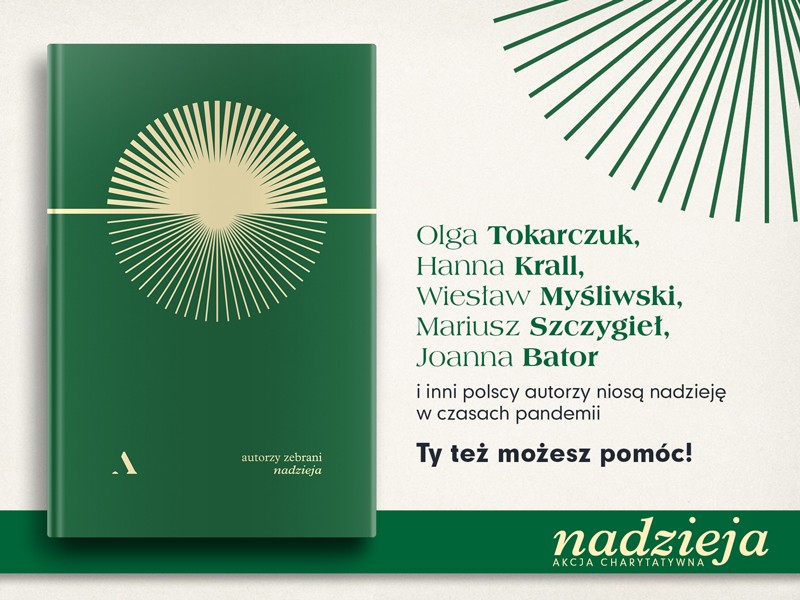 Akcja charytatywna i niezwykła książka „Nadzieja” - polscy pisarze z pomocą dla seniorów w czasach pandemii