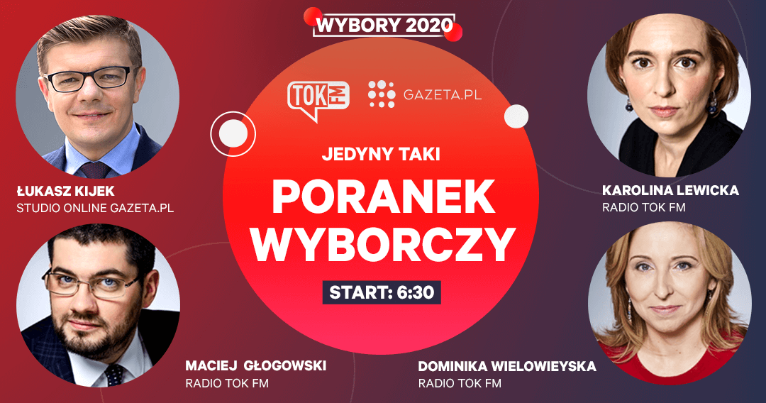 Specjalny wyborczy poranek Radia TOK FM i Gazeta.pl
