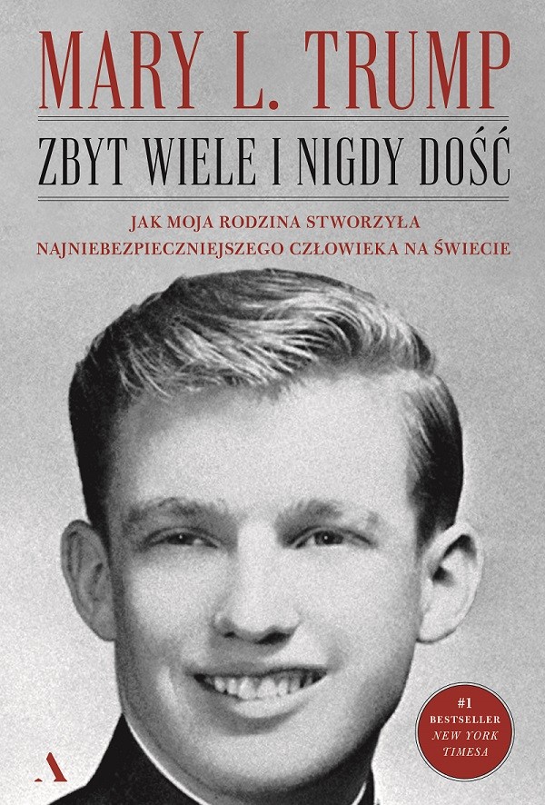 Książka Mary L. Trump „Zbyt wiele i nigdy dość. Jak moja rodzina stworzyła najniebezpieczniejszego człowieka na świecie” w Polsce od 7 października br.