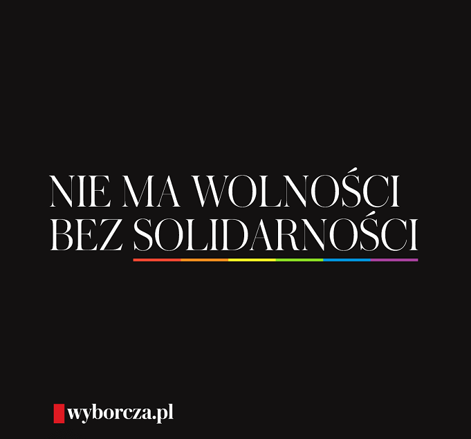 „Gazeta Wyborcza” wspiera ruch LGBT+