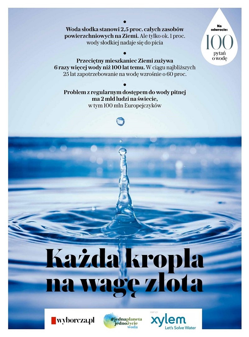 Plakat „Sto pytań o wodę” już jutro w sprzedaży z „Gazetą Wyborczą”