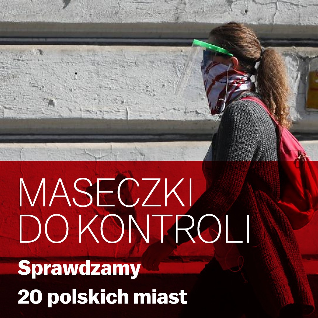 „Maseczki do kontroli” – specjalna akcja „Gazety Wyborczej” w 20 polskich miastach