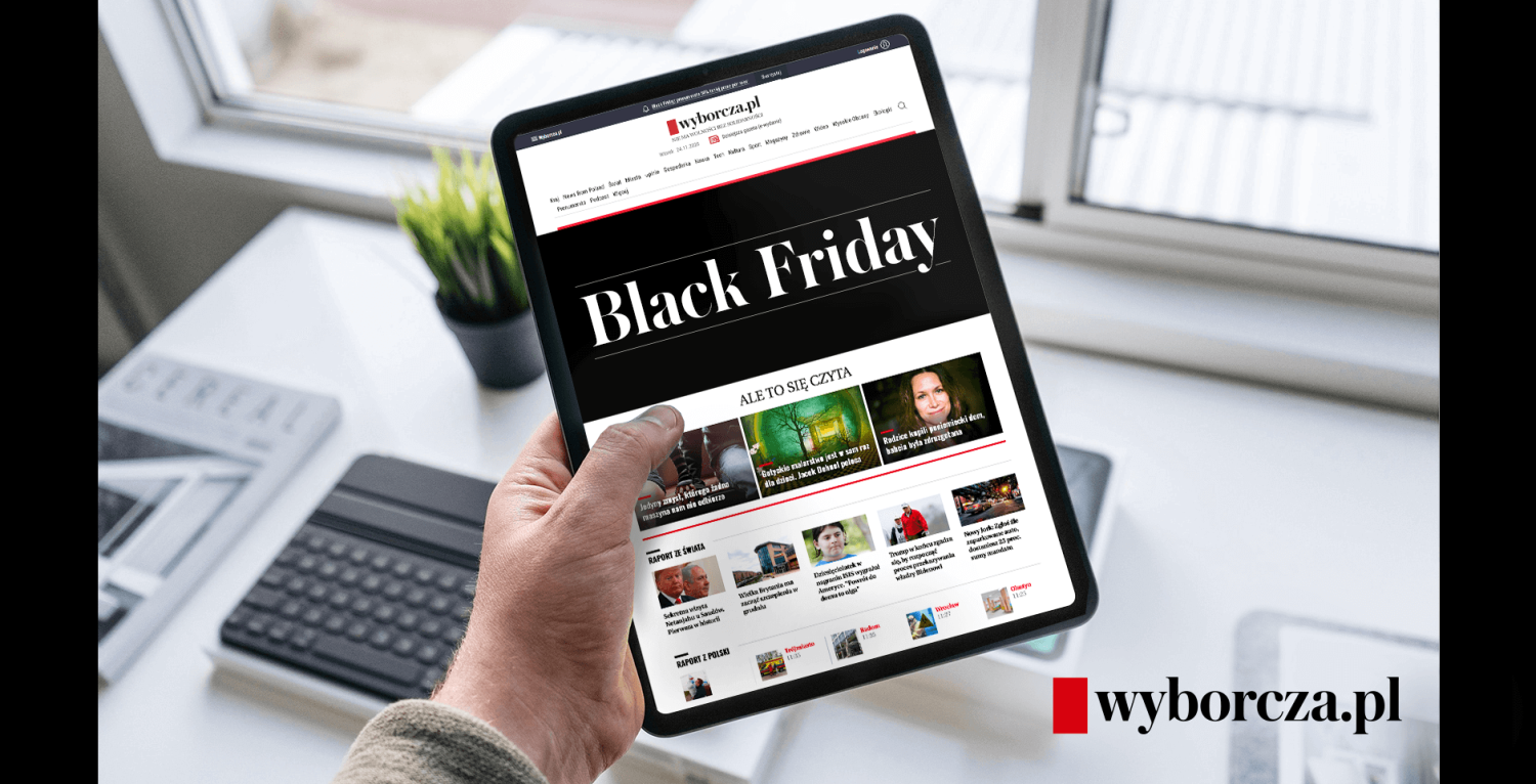 Black Friday z Wyborcza.pl - specjalna oferta prenumeraty cyfrowej 