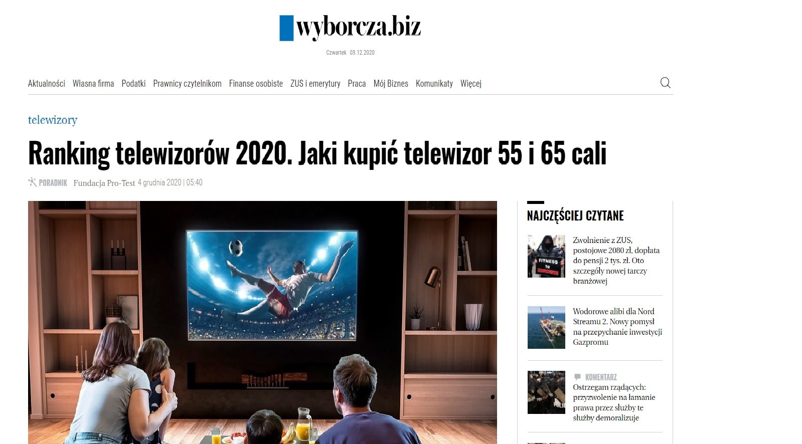 Testy konsumenckie na Wyborcza.biz