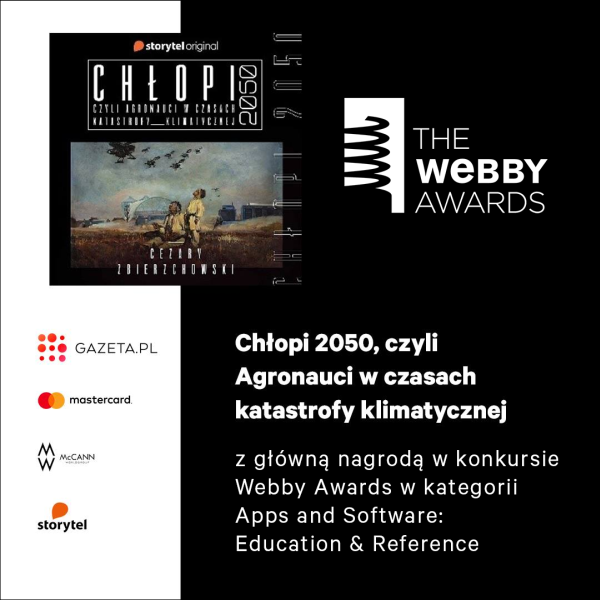 Webby Award - kolejna nagroda dla projektu „Chłopi 2050”