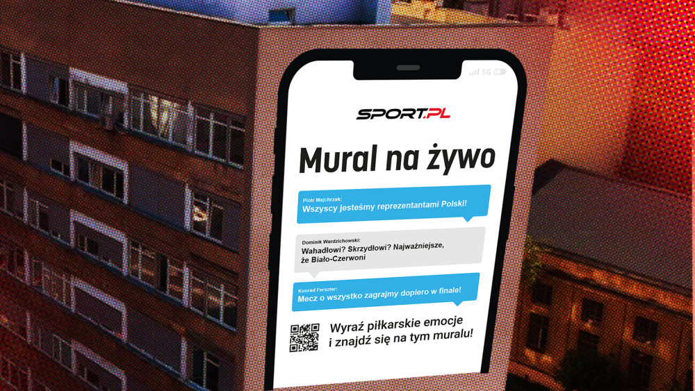 Mural na żywo Sport.pl zagrzewa polskich piłkarzy