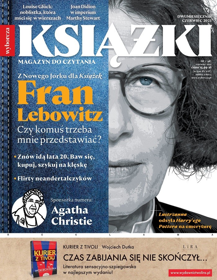 Jubileuszowe wydanie „Książek. Magazynu do czytania” z Fran Lebowitz na okładce