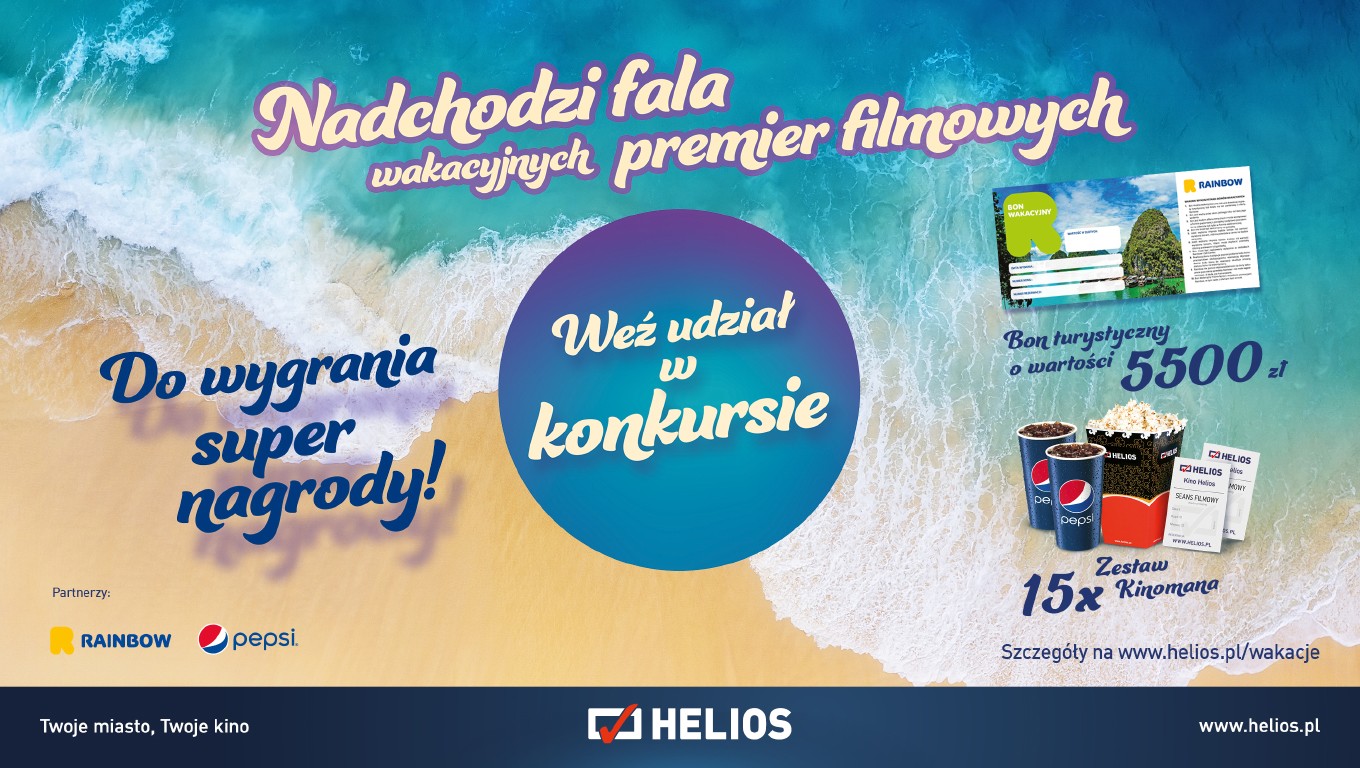 Wakacyjne premiery w Heliosie – wielki konkurs!