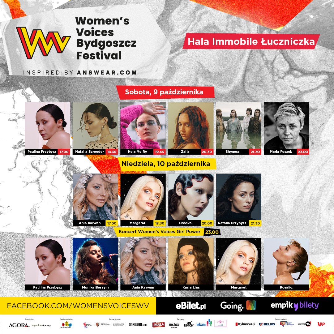 Women's Voices Bydgoszcz Festival inspired by Answear.com już 9-10 października 2021 r.