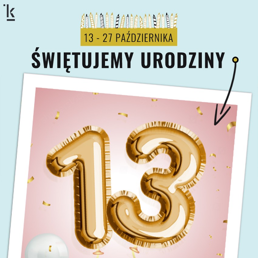 Kulturalnysklep.pl kończy 13 lat i zachęca do wspólnego świętowania!