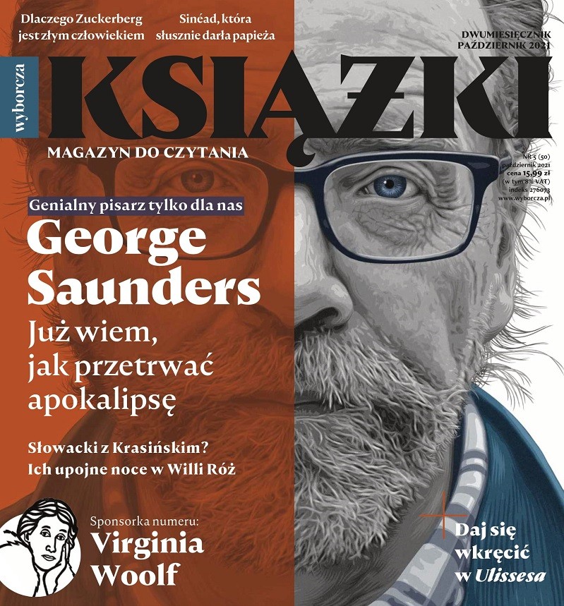 George Saunders bohaterem okładki najnowszych „Książek. Magazynu do czytania”. Wydanie w sprzedaży od 19 października