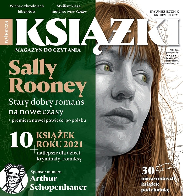 Grudniowe „Książki. Magazyn do czytania” z Sally Rooney na okładce