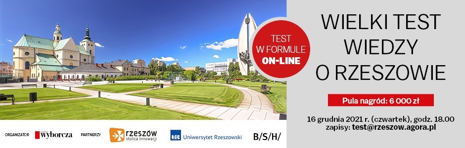 „Gazeta Wyborcza” zaprasza na Wielki Test Wiedzy o Rzeszowie