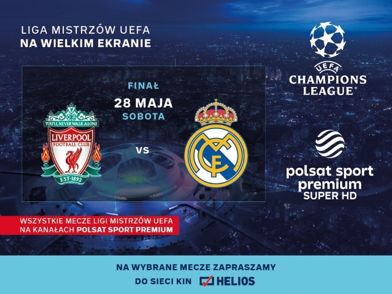 Helios zaprasza na wielki finał Ligi Mistrzów UEFA!
