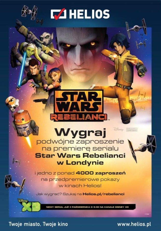 Star Wars Rebelianci i kosmiczny konkurs sieci kin Helios!