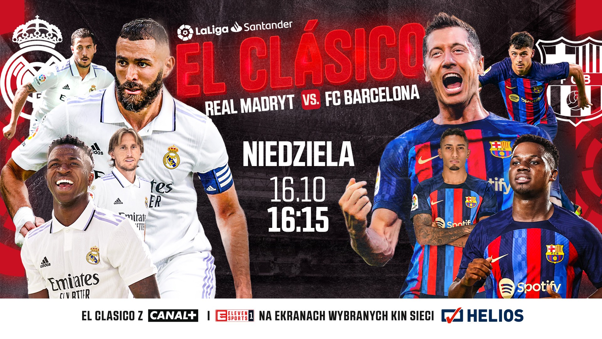„El Clásico”– piłkarski hit na ekranach kin Helios