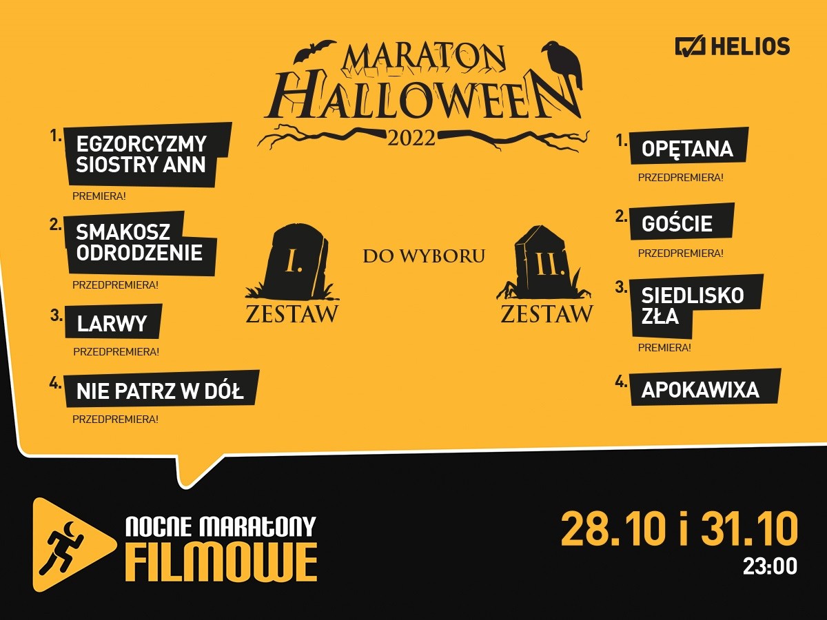 Strach ma wielki ekran! Nadchodzi Maraton Halloween w kinach Helios