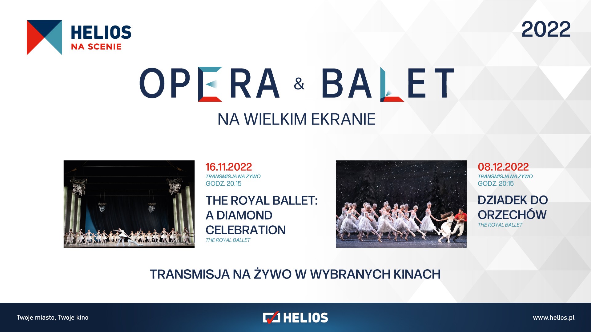 Royal Opera House oraz The Royal Balet na ekranach kin Helios