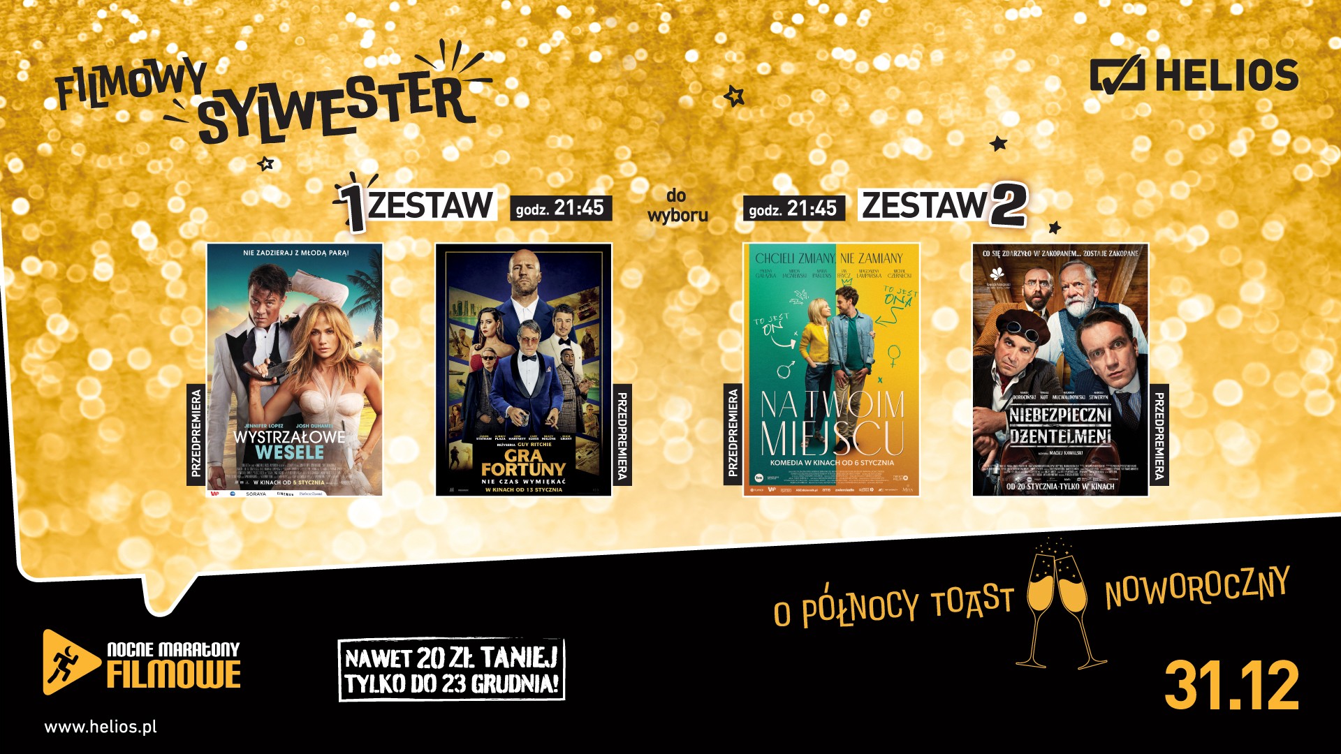 Filmowy sylwester w kinach Helios