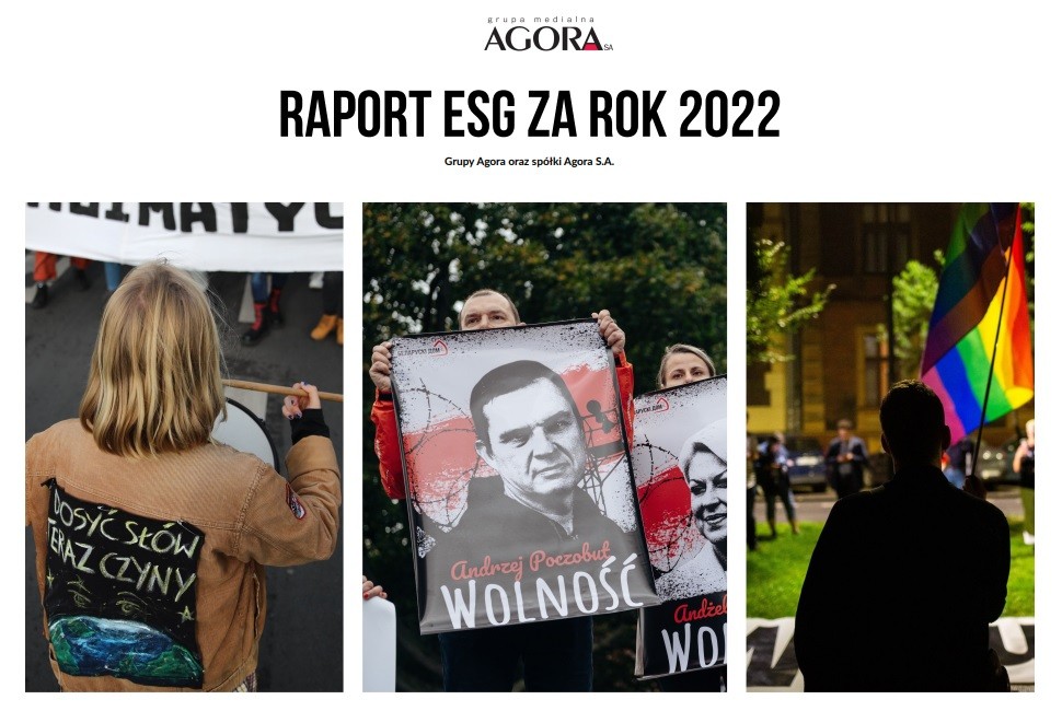 Zrównoważony rozwój w branży medialnej – podsumowanie działań ESG Grupy Agora za rok 2022