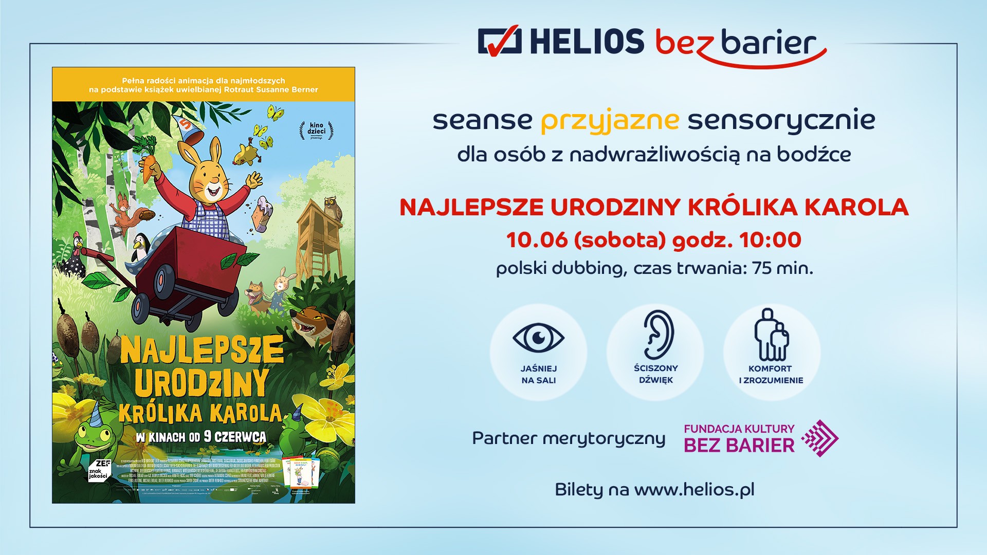 Helios zaprasza na Seans Przyjazny Sensorycznie