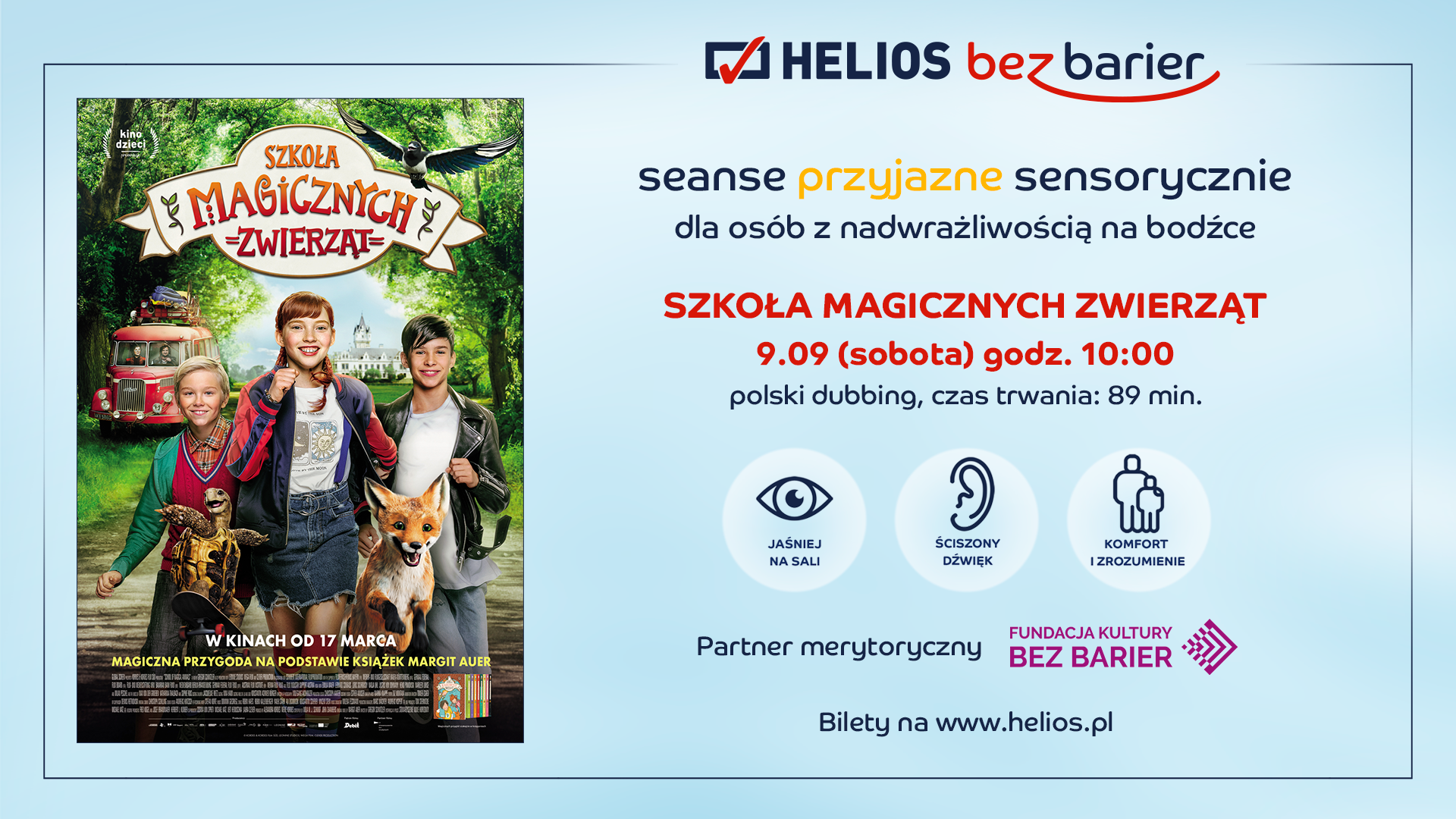 „Szkoła magicznych zwierząt” w cyklu Seanse Przyjazne Sensorycznie