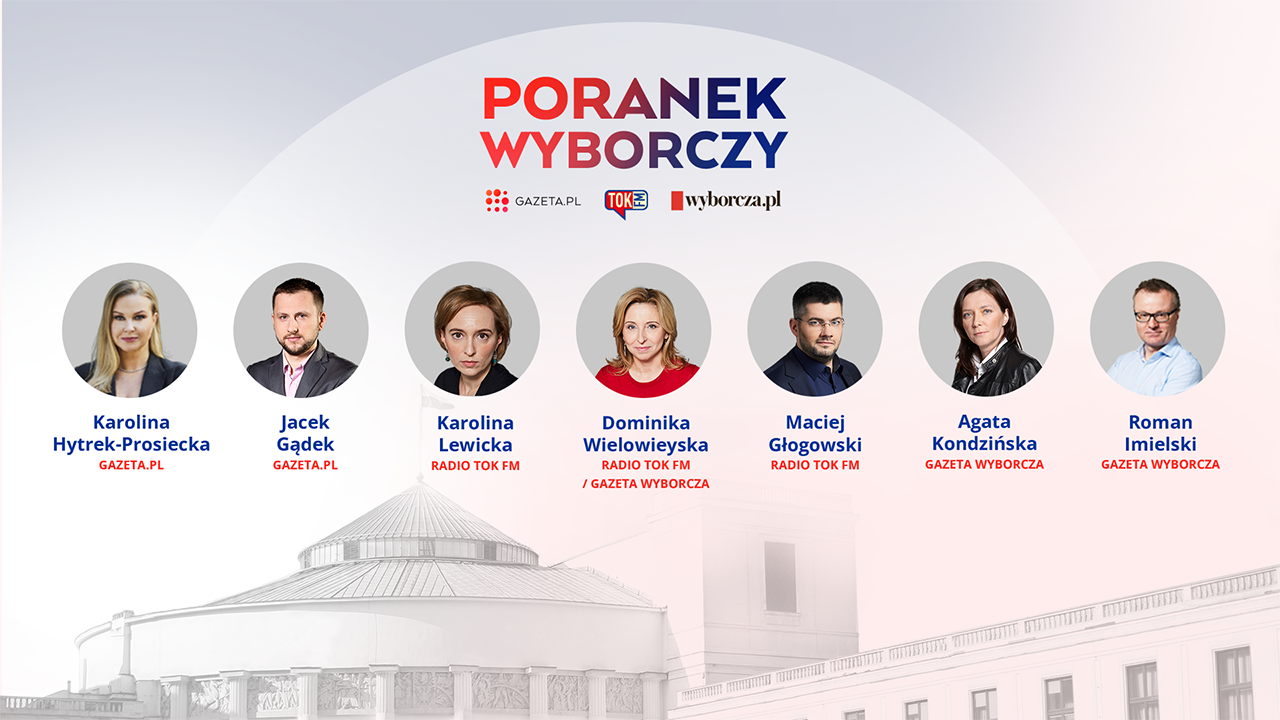 Poranek wyborczy Gazeta.pl, Radia TOK FM i Wyborcza.pl