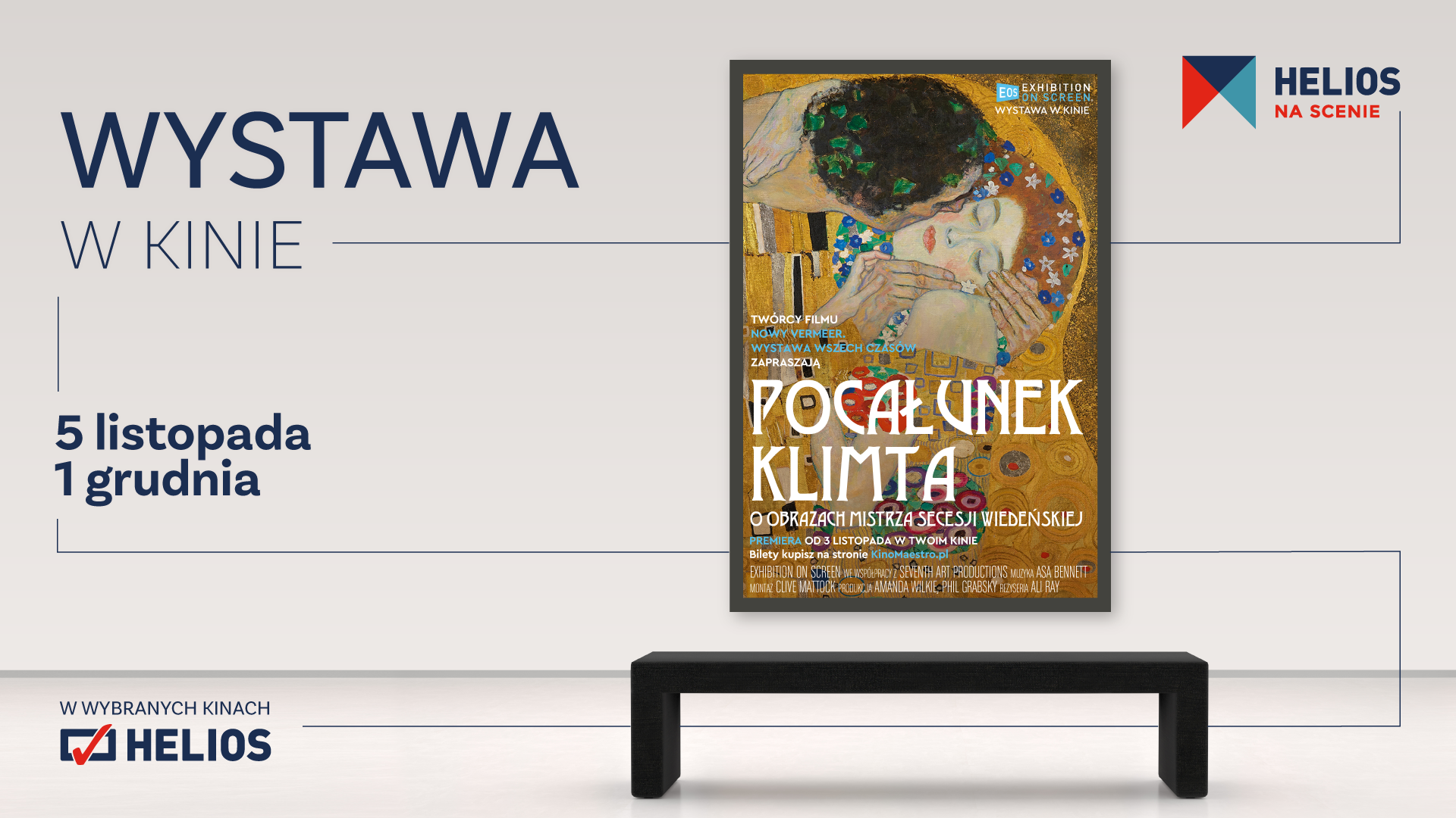 „Pocałunek Klimta” – twórczość wybitnego artysty na ekranach kin Helios