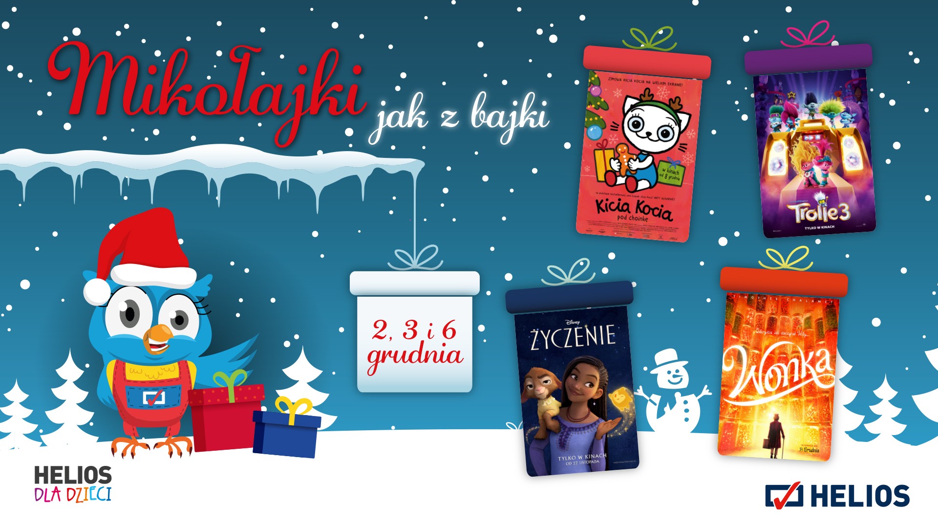Mikołajki jak z bajki w kinach Helios
