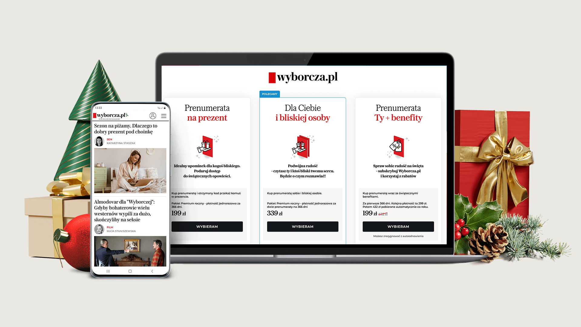Spraw sobie i innym radość na święta – „Wyborcza” w gwiazdkowym prezencie dla bliskich