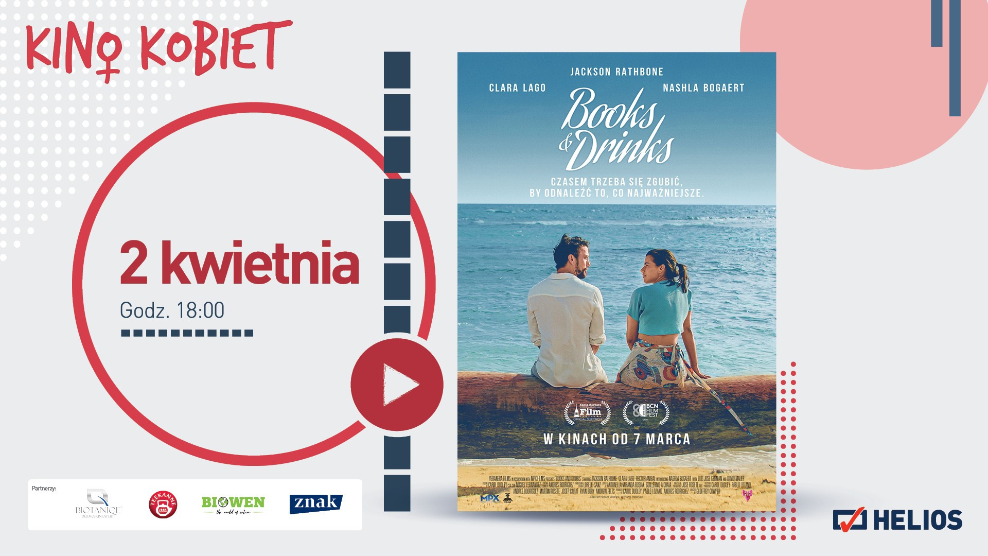 Kwietniowe Kino Kobiet w Heliosie z filmem „Books & Drinks”