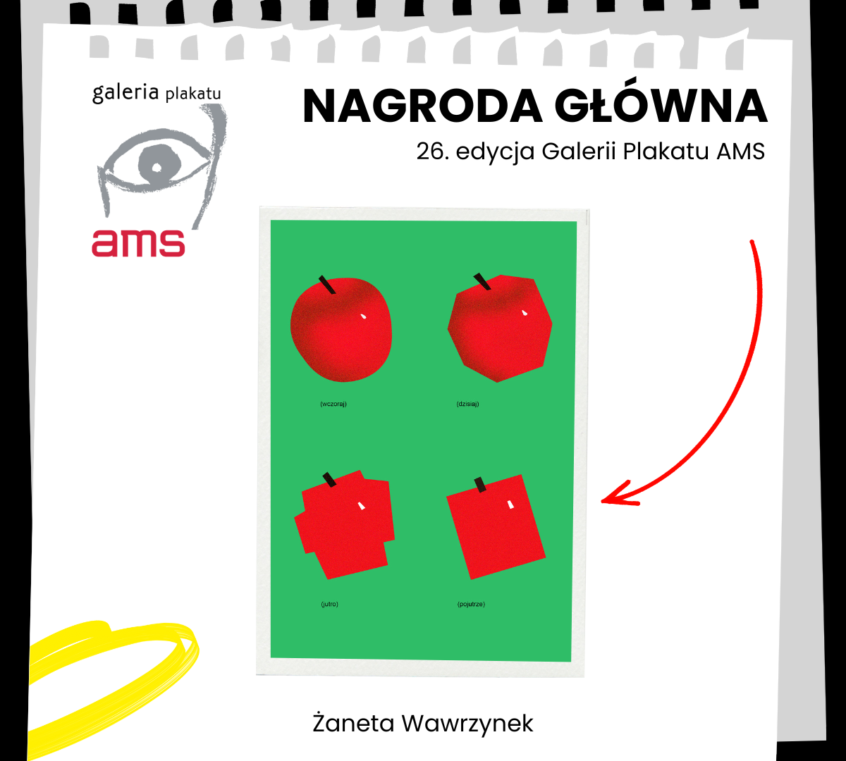 Rekordowe „Pojutrze”– poznaliśmy laureatów 26. edycji Galerii Plakatu AMS