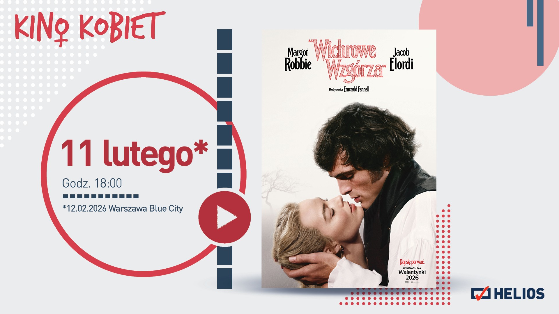 Kino Kobiet w Heliosie z romantycznym dramatem „Wichrowe wzgórza”