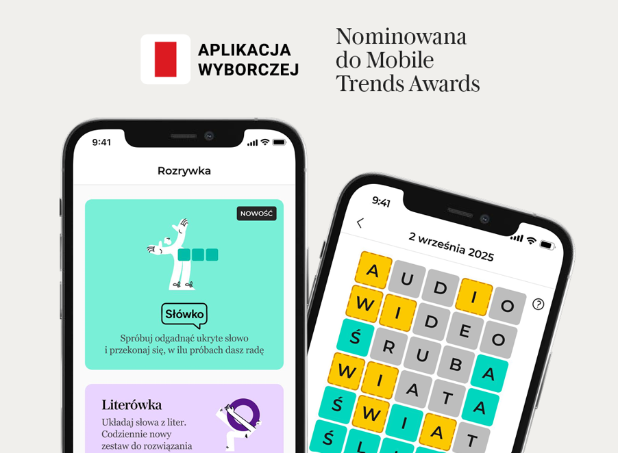 Aplikacja Wyborczej z nominacją do Mobile Trends Awards 2025