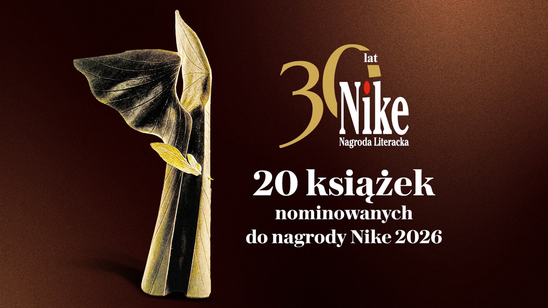 20 książek nominowanych do 30. edycji Nagrody Literackiej „Nike”