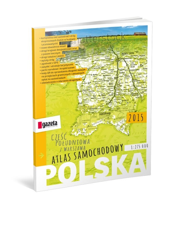 Samochodowy atlas Polski z 