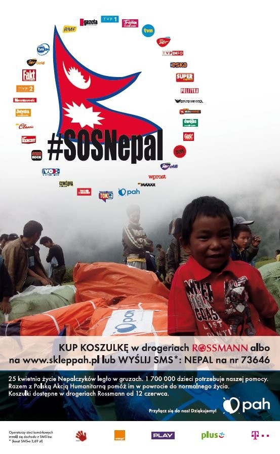 Media Agory wspierają akcję #SOS Nepal