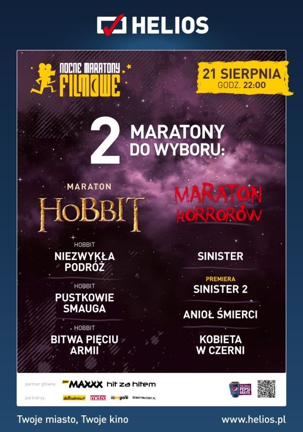 Horrory czy Hobbit? Dwa Nocne Maratony Filmowe do wyboru