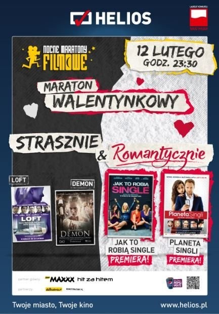 Maraton Walentynkowy w kinach Helios