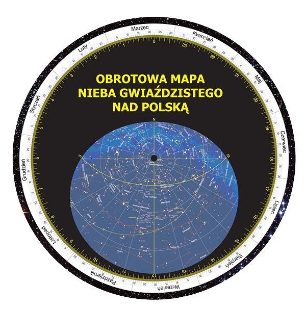 Obrotowa mapa nieba z 