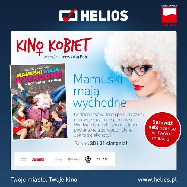 Sierpniowe Kino Kobiet i najnowsza komedia w kinach Helios