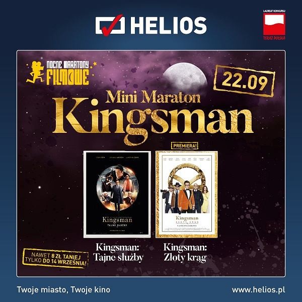 Mini Maraton Kingsman w kinach Helios