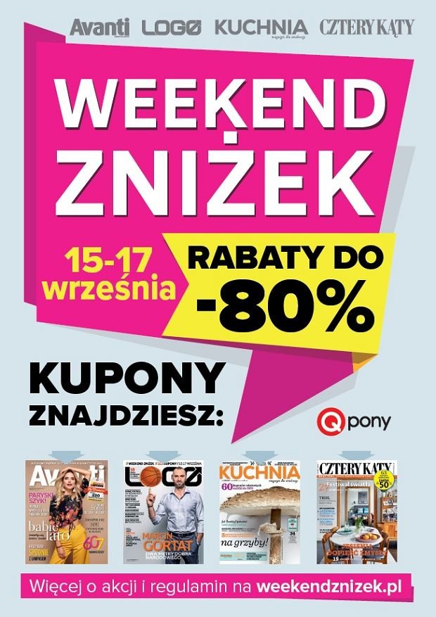 Czasopisma Agory zapraszają na wielki Weekend Zniżek