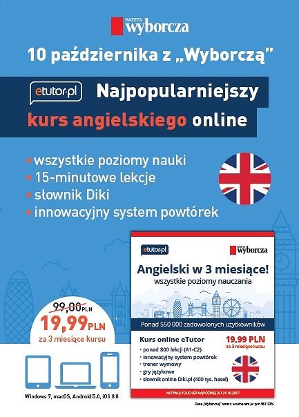 Kurs języka angielskiego online z 
