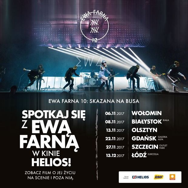 Ewa Farna 10: Skazana na busa w kinach Helios