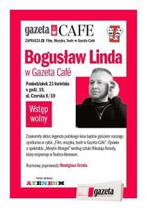 Bogusław Linda na spotkaniu w Gazeta Cafe